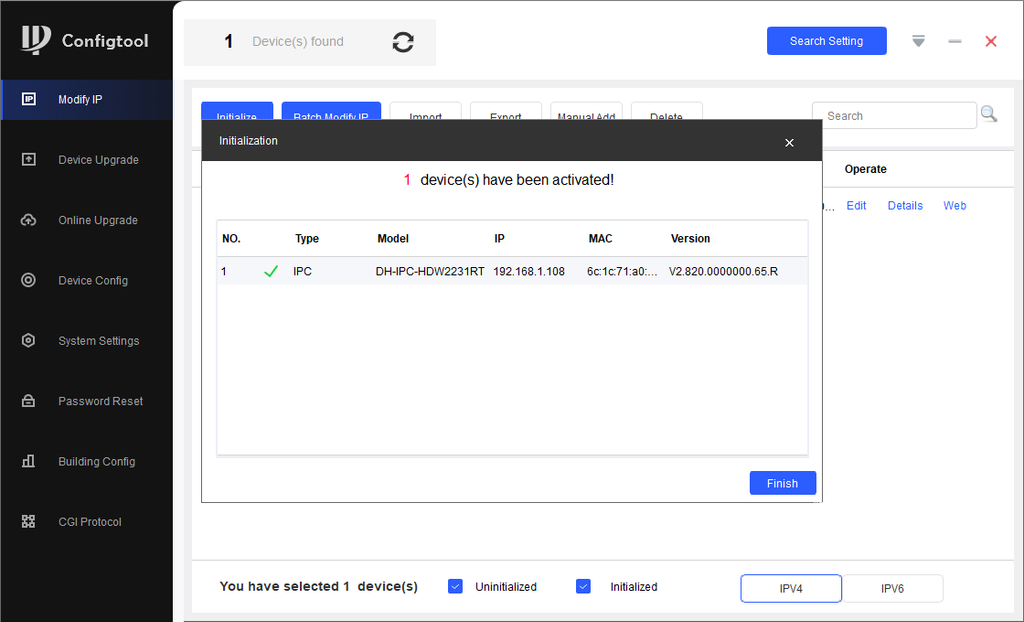 Отвязка от Ростелеком камеры DH-IPC-HDW2231RT